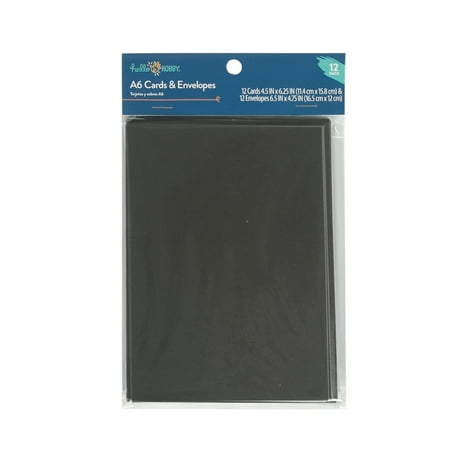 Hello Hobby A6 Blank All Occasion Greeting Cards, with Envelopes 4.25" x 6.25" (12 Count)