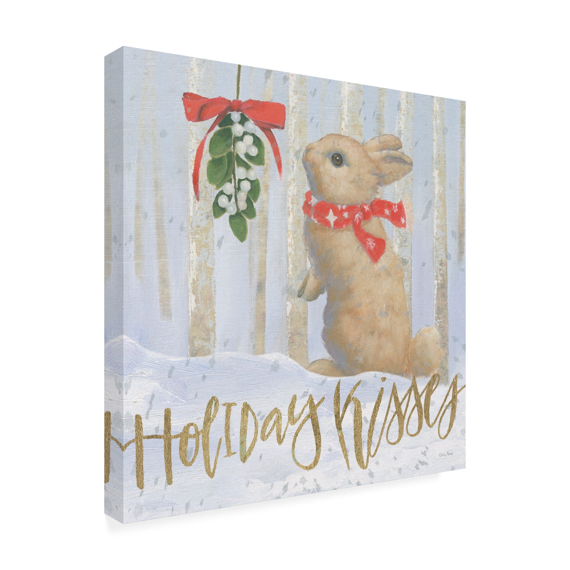 Trademark Fine Art 'Christmas Critters Bright IV' Canvas Art by Emily Adams