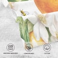 thumbnail image 5 of Yayeee 100% Cotton Hand Towels for Bathroom 16" x 28" Soft Absorbent Kitchen Towel, Floral Watercolor Oranges, 5 of 7