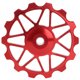thumbnail image 1 of Alupre Bicicleta Cerámica metálico de guía Desviador 14T Red Mountain Camino Trasero Rodamientos de Rodillos Ciclismo Equipo (14T Rodamientos de Bicicletas de montaña de Metal), 1 of 5