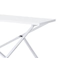 thumbnail image 3 of Furniture of America Mergo Wood Rectangular Console Table in Chrome and White, 3 of 5