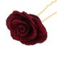 thumbnail image 3 of 3 x Nupcial Rosa Flor Pinza Decoración para el Cabello Headwear Joyería Novia Vino rojo, 3 of 9