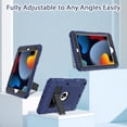 thumbnail image 6 of BMOUO Case for iPad 9th 8th 7th Generation (10.2 inch, 2021/2020/2019), Shockproof Protective iPad 10.2 Case with Built-in Stand/Pencil Holder, Navy Blue, 6 of 7
