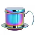 thumbnail image 2 of Stainless Steel Coffee Drip Filters, Portable Single Cup Coffee Maker Pot with Handle and Lids Coffee Drip Brewer for Home Kitchen Office Outdoor Camping, 2 of 7