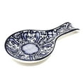 thumbnail image 2 of Encantada MC125F Repos Cuillère en Poterie à la Main&44; Fleur Bleue, 2 of 3