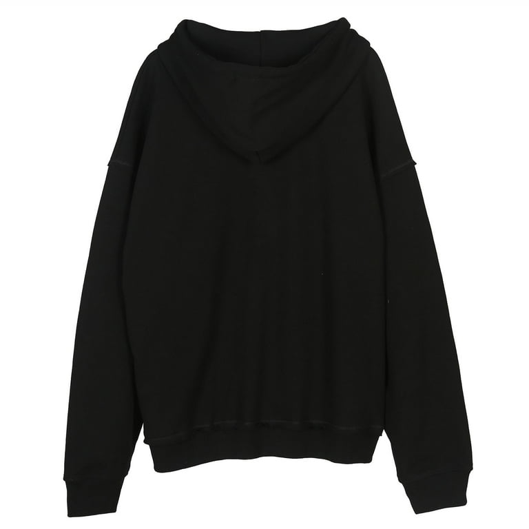 Plain black top hoodie walmart