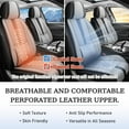 thumbnail image 6 of Leather Seat Covers for Ford Most 98% Cars SUVs,Premium Car Seat Covers Front Set,Waterproof Car Seat Protectors with Airbag,Comfort Interior Cover Seats for Cars(Black+Grey), 6 of 6