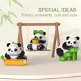thumbnail image 4 of Lindo Panda chino conjuntos de bloques de construcción DIY juguetes educativos de montaje ladrillos Mini animales modelo MOC niños regalo de cumpleaños de Navidad, 4 of 5