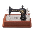 thumbnail image 1 of Machine à Coudre Miniature pour Maison de Poupée, Finition Soignée en Alliage et Bois, Machine à Coudre pour Maison de Poupée pour Décoration Brun Foncé, 1 of 8