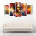 thumbnail image 2 of Cuadro decorativo Cuadros Abigail Abstracto Mujer Mascara Colores Africa Set de 5 piezas, 2 of 5