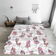 thumbnail image 5 of Vsdgher Flamingos Tribal Ultra-Soft Micro flannel Blanket Throw Blankets for Couch Sofa, Bed (4 sizes)-40"x30", 5 of 7