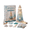 A#037, variant on DIY Lighted Sea Glass Lighthouse Kit for Adults, Beach‑Inspired Hand‑Build Craft Set, Warm Glow Tabletop Ornament for Living Room, Bedroom & Coastal Themed Home Accent E