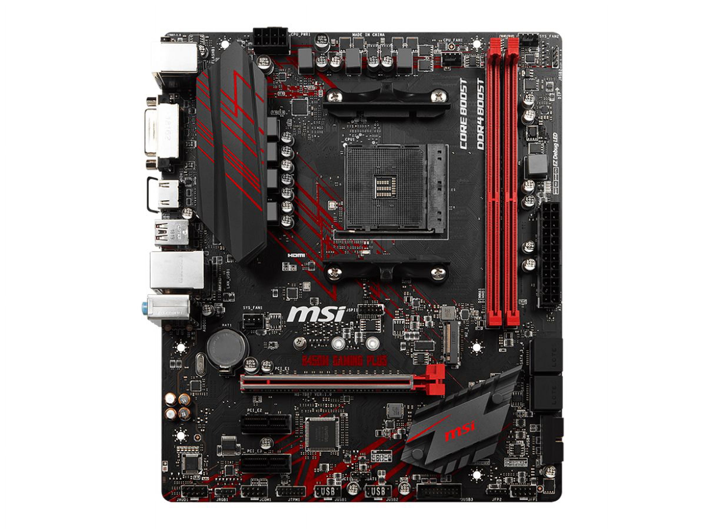 MSI B450M GAMING PLUS - Motherboard - micro ATX - Socket AM4 - AMD