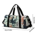 thumbnail image 4 of Bolsa De Dormir Bolsa de entrenamiento de gimnasio correa de hombro ajustable bolsa de baile para hombres y mujeres (verde), 4 of 8