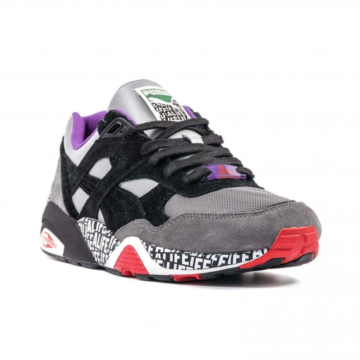 PUMA - Puma R698 X Stuck Up X Alife Mens Gray/Black Sneakers - Walmart.com - Walmart.com