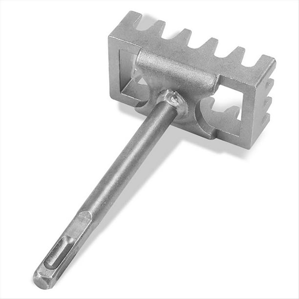 Perforadora de Ranuras Portátil, Martillo Eléctrico, Cortador de Ranuras Rectangular de Acero Al Manganeso, Cabezal Cuadrado, Perforadora de Agujeros Cuadrados de Pared Rápida.