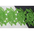 thumbnail image 1 of Altotux 3 Pouces 12 Couleurs Guipure Florale de Venise Brodée de Roses au Mètre (Lime), 1 of 3