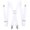 White, variant on TureClos Unisex Adjustable Elastic Crossover Suspender, Gray