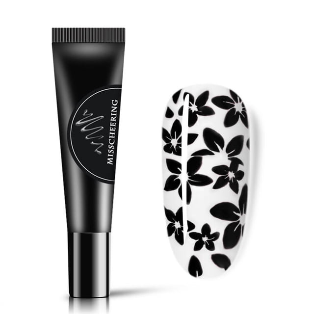 Professional 8ml Nail Art Stamping Gel - Easy Pattern Creation, Safe for Nails & Skin, Suitable for Beginners to Advanced Users, Multiple Color Options (Model 02), Convenient Design for Nail Salons &