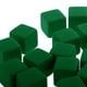 thumbnail image 3 of 25 piezas D6 dados en blanco con borde de longitud de juego - accesorios para juegos de fiesta, Verde, 3 of 9
