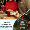 thumbnail image 3 of Personalized School Bus Driver Ornament - for Men Women - for Retirement - Driver Appreciation - Farm Decoration - Custom Name Crystal Glass Ornament Decor, 3 of 6