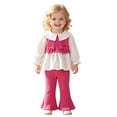 thumbnail image 3 of Toddler Baby Girl Clothes Set Long Sleeve Sweatshirt and Pants Fall Winter Outfits 6-12 Months 12-24 Months 2t 3t 4t 5t 6t 7t 8t 9t Children,Playwear 2-3 Years, 3 of 9