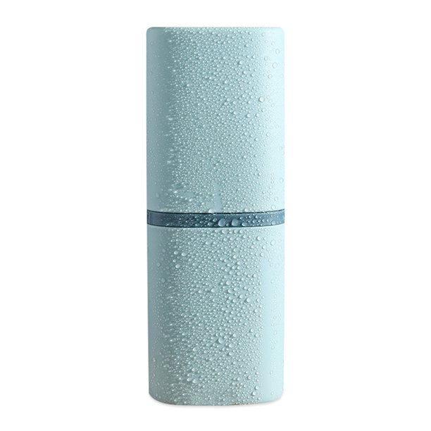 Caja de soporte para cepillos de dientes Caja de almacenamiento Ahorro de espacio Taza de enjuague bucal Cepillo de maquillaje para baño Estuche para cepillos de dientes Viaje al aire libre Azul claro Noticed HA028149-02