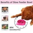 thumbnail image 3 of Slow Feeder Dog Bowls, Anti-Choking Puzzle Dog Food Bowls, Non Slip Interactive Dog Feeding Bowls That Slow Down Eating, Bloat Stop Maze Dog Dishes Dog Feeder for Medium Large Breeds Purple, 3 of 9