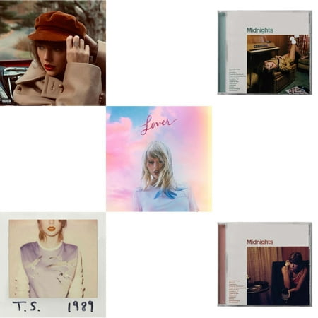 Red (Taylor's Version) (Edited) (2CD) & 1989 & Lover (Deluxe) (Version 2) & Midnights (X) (Jade Green CD) & Midnights (X) (Blood Moon CD)