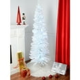 thumbnail image 2 of 7FT prelit white slim tree, 200 pure white 5mm led lights, multifunction & timer, 600 tips, 2 of 2