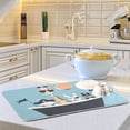 thumbnail image 6 of Yayeee Dish Drying Mat for Kitchen Counter Ultra Absorbent Easy Clean Pad 18x16", Pirate Animals, 6 of 7