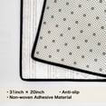 thumbnail image 6 of Boho Kitchen Mat 31"x20", Washable Non Slip Soft Plush Low Profile Kitchen Rug, Geometric Neutral Textured Sink Mat for Laundry Room, Bedroom & Office, 6 of 6