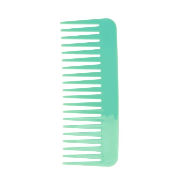 Peine de Dientes Anchos de Estilo Plano Único Bargains 1 Pc para Cabello Rizado y Fino Plástico Verde