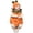 Orange, variant on JFOPQVSM 2Pcs Halloween Toddler Pumpkin Orange Cute Party Jumpsuit with Pumpkin Hat (0-24 Months)