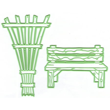 Lea Bilitie Garden Bench Trellis Cut And Embossing Die Walmart Com