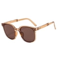 thumbnail image 2 of Gafas de sol plegables Gafas de conducción Marco cuadrado Protección Mujeres Hombres Moderno Té de champán Yuyangstore Gafas plegables, 2 of 8