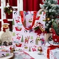 thumbnail image 2 of HOMERAL Christmas Wrapping Paper Roll - Gift Wrap with Santa Claus, Reindeer, Penguin and Christmas Tree - Perfect for Christmas - 17 Inch X 33 Feet, 2 of 6
