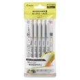 thumbnail image 1 of PILOT KIRE-NA Highlighter Set, Basic 5 Colors, Chisel and Fine Tip, Quick-Dry Pigment Ink, SKIW-1-5C1, 1 of 7