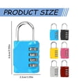thumbnail image 2 of 4 Digit Combination Padlock Heavy Duty Zinc Alloy Lock Resettable Security Lock for Gym Locker School Fence Gate Toolbox Outdoor Weather Resistant, 2 of 5