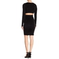 thumbnail image 2 of Kendall & Kylie Draped Slice Back Dress - Black (Small), 2 of 2