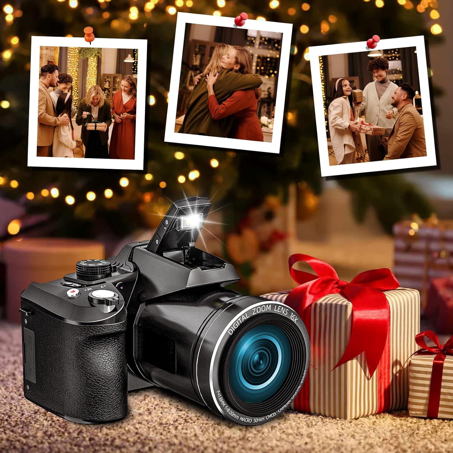 NBD 64MP Digital Camera for Photography, 4K Vlogging Camera for Youtube with 16X Digital Zoom