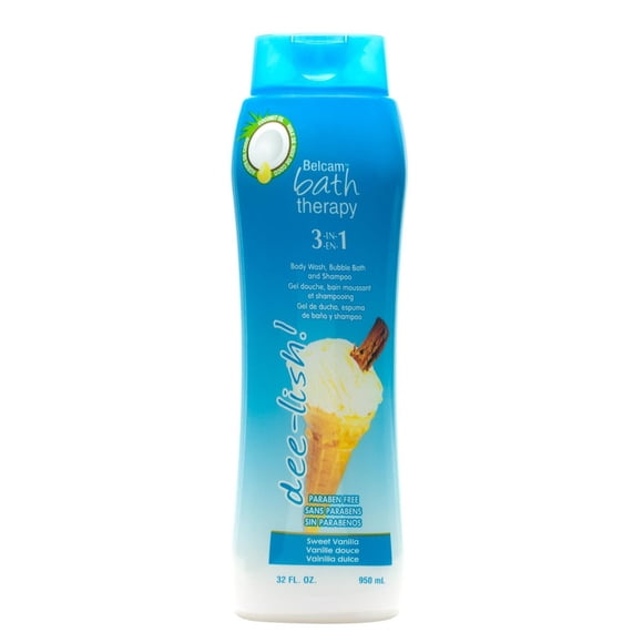 Belcam Bath Therapy 3-en-1 Gel douche, Bain moussant et Shampooing