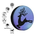 thumbnail image 4 of Waterproof Spare Wheel Cover, Forest Fawn Silhouette Pattern Adjustable Wheel Cover For Jeep Trailer RV SUV Car, 15 inch, 4 of 8