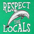 thumbnail image 6 of Wild Bobby Respect The Locals Save Our Oceans Dolphin Animal Lover Women Tri-Blend Racerback Tank Top, Envy, Large, 6 of 6