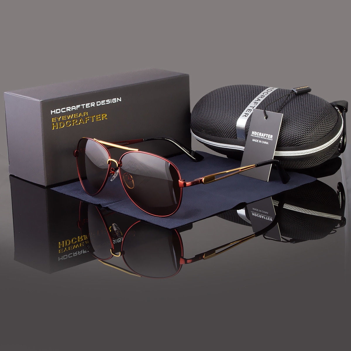 Men's Polarized Aviator Sunglasses Outdoor Driving Sun Glasses Sport Eyewear 