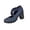 Blue, variant on Women Summer Wedge Sandals Elastic Cross Strap Platform Breathable Casual Chic Shoes for Daily Vacation
