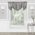 thumbnail image 3 of Achim Charlotte Polyester Light Filtering Curtain Valance, Grey, 52" x 17", 3 of 5
