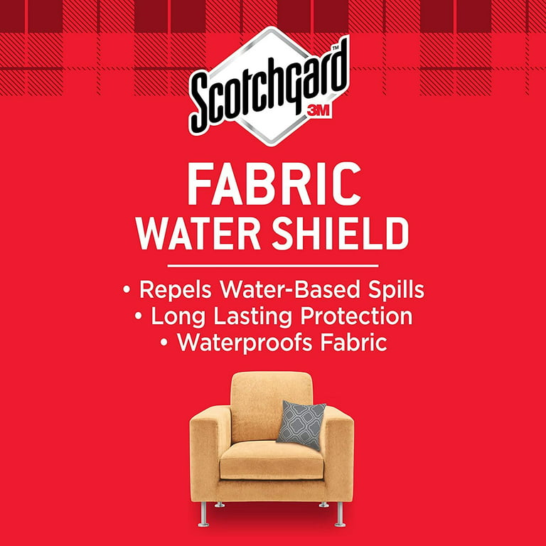 Scotchgard Fabric Water Shield, 13.5 Ounces, Repels Water, Ideal for  Couches, Pillows, Furniture, Shoes and More, Long Lasting Protection