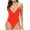 Orange, variant on Women's One Piece Swimsuit Fashion V Neck Criss-Cross Back Bathing Suit Low Back Beach Vacation Swimwear (XL, Black)