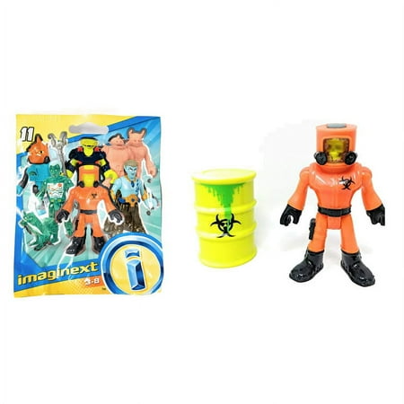 Fisher Price Imaginext - Series 11 Minifigures - BIOHAZARD SKELETON with Toxic Barrel (2.5 inch)